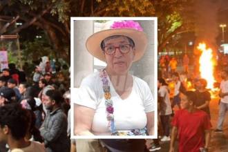 Doña Gloria fue arrollada por una moto que circulaba a gran velocidad por el parque de La Milagrosa. FOTOS: CORTESÍA