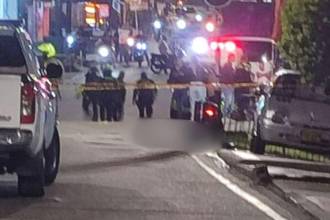 La persecución terminó con uno de los presuntos atacantes muerto. FOTO: CORTESÍA DENUNCIAS ANTIOQUIA