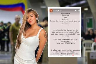 “Antes de votar, entiende por qué lo haces”, expresó la artista paisa en sus redes sociales. FOTOS: CAMILO SUÁREZ (FONDO) E INSTAGRAM @KAROLG