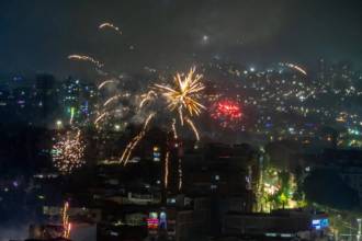La ‘alborada’ transcurrió por varias horas en todo el Valle de Aburrá. FOTO: JUAN ANTONIO SÁNCHEZ