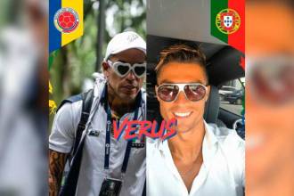 Hay quienes sueñan ver a Dayro Moreno contra Cristiano Ronaldo. FOTO: X @saintsarki