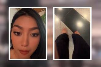 Trabajadora de la tienda Zara en Bogotá denunció que la hicieron salir descalza del trabajo. FOTO: TIKTOK @MARY.RG