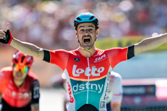 Victor Campenaerts, corredor belga del Lotto Dstny). / FOTO: TOUR FR FRANCIA.