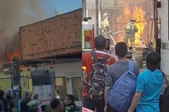 EN IMÁGENES: Incendio en El Poblado afectó dos edificaciones