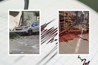En España, por ejemplo, se reportaron daños estructurales. FOTOS: CANVA (FONDO) Y X @INESBETANCUR1 Y @IMAGENDELGOLFO_ (DETALLES)