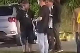 Momento en que las autoridades atendían el siniestro vial en la avenida Las Palmas. FOTO: TOMADA DE FACEBOOK PRENSA PAISA #LAORIGINAL