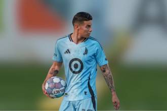 James Rodríguez con su actual club, el Minnesota United FC. FOTO: TOMADA DE INSTAGRAM @JAMESRODRIGUEZ10