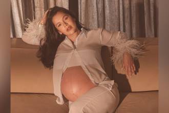 Lina Tejeiro compartió la primera foto con su hijo en brazos y se convirtió de inmediato en tendencia. FOTO: @LINATEJEIRO IG