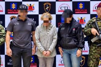 Captura de alias Lina, presunta lavadora de dinero del Clan del Golfo. FOTO: EJÉRCITO