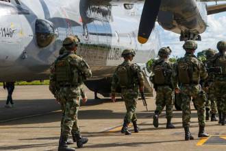Miembros del Ejército Nacional. /FOTO: MANUEL SALDARRIAGA