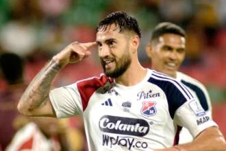 Francisco Fydriszewski se demoró 21 partidos para marcar su primer gol con Independiente Medellín. /FOTO: COLPRENSA