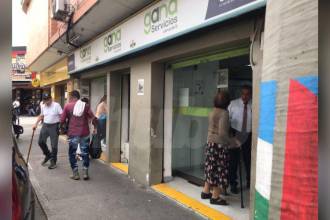 El adulto mayor murió en una sede de Gana cercana al parque de Bello. FOTO: LAURA ROSA JIMÉNEZ VALENCIA