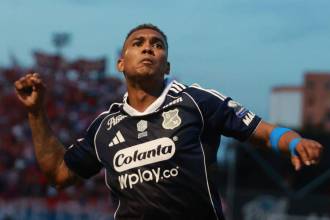 Diego Moreno fue el protagonista del único gol de este partido. / FOTO: MANUEL SALDARRIAGA