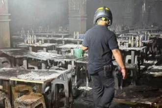 En la discoteca había 200 personas al momento del incendio. FOTO: TOMADA DE X @npblent