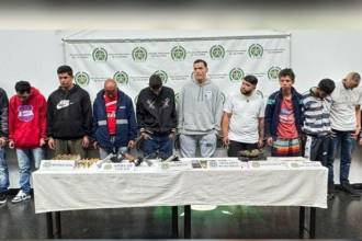 Todos los capturados fueron imputados por la Fiscalía por varios delitos. / FOTO: CORTESÍA