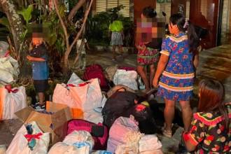 Comunidad Embera Katío desplazada desde Chocó en Medellín. FOTO: ALCALDÍA DE MEDELLÍN