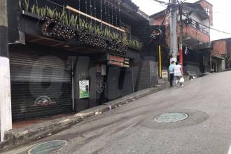 En esta cuadra del barrio Blanquizal, al occidente de Medellín, ocurrió el doble homicidio. FOTO: LAURA ROSA JIMÉNEZ VALENCIA