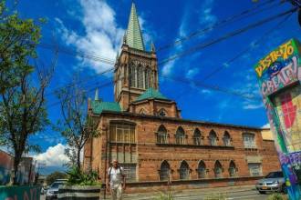 Parroquia Nuestra Señora del Perpetuo Socorro en este sector del centro de Medellín. FOTO: ANDRÉS CAMILO SUÁREZ
