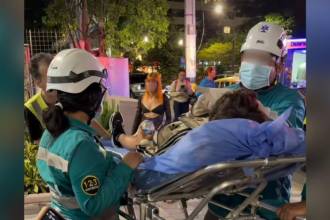 El menor fue trasladado a un centro asistencial. FOTO: CAPTURA DE VIDEO INSTAGRAM COFRADIACAMBIO