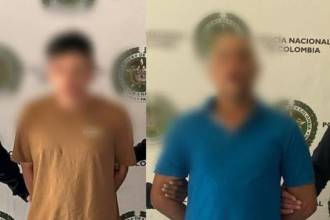 Joven de 19 años capturado (izquierda) y hombre de 55 años (derecha). FOTOS: CORTESÍA SECRETARÍA DE SEGURIDAD Y CONVIVENCIA