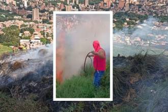 La situación pudo ser controlada a tiempo por las autoridades de emergencia. FOTO: PRENSA PAISA, @FICOGUTIERREZ