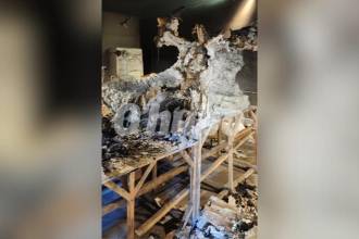 Incendio Casa de la Cultura en El Carmen de Viboral. FOTO: SANTIAGO OCAMPO