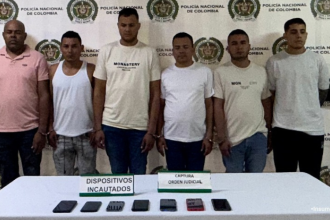 Los señalados delincuentes fueron capturados en varias ciudades del país y presentados ante un juez de control de garantías. / FOTO: FISCALÍA