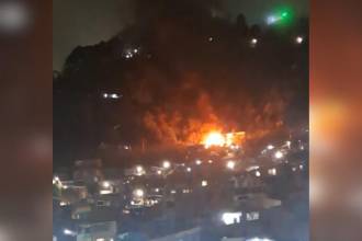 Incendio en Manrique. FOTO: VIDEO DE USUGA HUGOBLOGS 