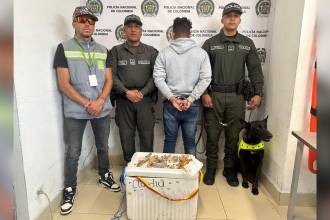 El hombre fue dejado a disposición de la Fiscalía para que se defina su situación judicial. FOTO: POLICÍA METROPOLITANA