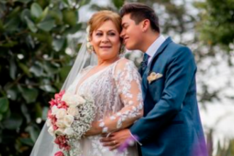 Alina Lozano y Jim Velásquez el día de su boda. /FOTO: INSTAGRAM @lozanoalina