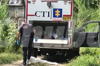 Zona donde fueron hallados los cuerpos. FOTO: LAURA ROSA JIMÉNEZ VALENCIA