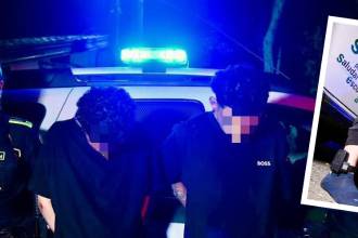 Los capturados fueron dejados a disposición de la Fiscalía. FOTO: POLICÍA NACIONAL