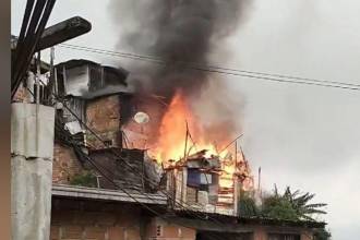La situación genero pánico entre los vecinos. FOTO: CAPTURA DE VIDEO