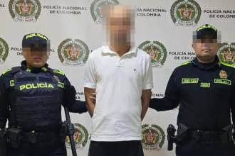 Juan Manuel Quiceno Valadez fue capturado por la Policía. FOTO: POLICÍA METROPOLITANA