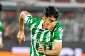 Rengifo ha sido uno de los jugadores más regulares de este semestre. Ha aportado 7 goles para que el Verde esté en esta instancia. FOTO: ARCHIVO CAMILO SUÁREZ