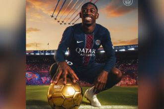Ousmane Dembélé ganador del Balón de Oro 2025. / FOTO: X @PSG