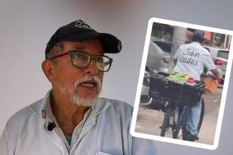 Jhon Valdez, el vendedor de tintos viral en Barranquilla. FOTO: @PRIMERO.BARRANQUI