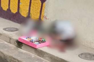 La víctima mortal quedó tendida en una acera del sector. /FOTO: TOMADA DE CONEXIÓN SUR