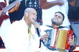 Silvestre Dangond la dio toda en el Atanasio. FOTO: JENNIFER VILLAFAÑE