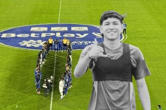 Santiago Castrillón, jugador Sub-20 de Millonarios que falleció tras colapso en un partido. FOTO: @CARLOSAFUTBOL Y MILLONARIOS FC
