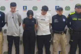 Captura de tres presuntos integrantes de banda delincuencial venezolana. / FOTO: CORTESÍA