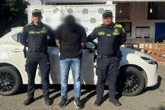 Carro fue recuperado en Castilla. FOTO: CORTESÍA POLICÍA NACIONAL