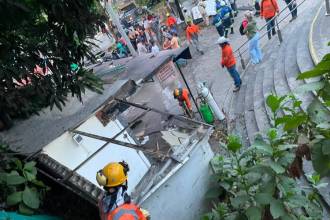 El desalojó contó con la participación de la Policía Metropolitana, Espacio Público, Secretaría de Seguridad, Undmo (antiguo Esmad), entre otros. FOTO: CORTESÍA