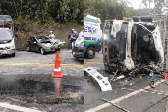 Los lesionados eran acompañantes del vehículo particular involucrado en el choque. FOTOS: CORTESÍA DENUNCIAS ANTIOQUIA