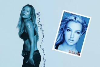 Para algunos, la portada del próximo disco se parece mucho al arte del disco ‘In the zone’ de Britney Spears.FOTOS: INSTAGRAM @KAROLG Y EBAY