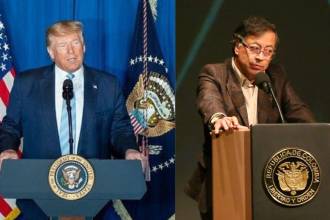 Actualmente, existe una grave crisis diplomática y una fuerte tensión entre el presidente de Estados Unidos, Donald Trump, y el de Colombia, Gustavo Petro. /FOTOS: COLPRENSA