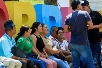 Comunidad desplazada en Briceño. FOTO: ARCHIVO CAMILO SUÁREZ