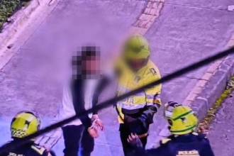 Hombre capturado en El Poblado. FOTO: POLICÍA 