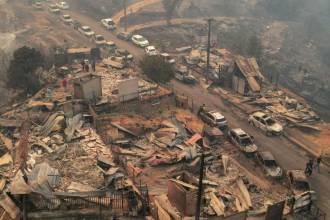 Incendio en Chile. FOTO: GETTY IMAGES