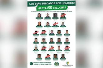 Estos son los más buscados en Antioquia; hay jugosas recompensas